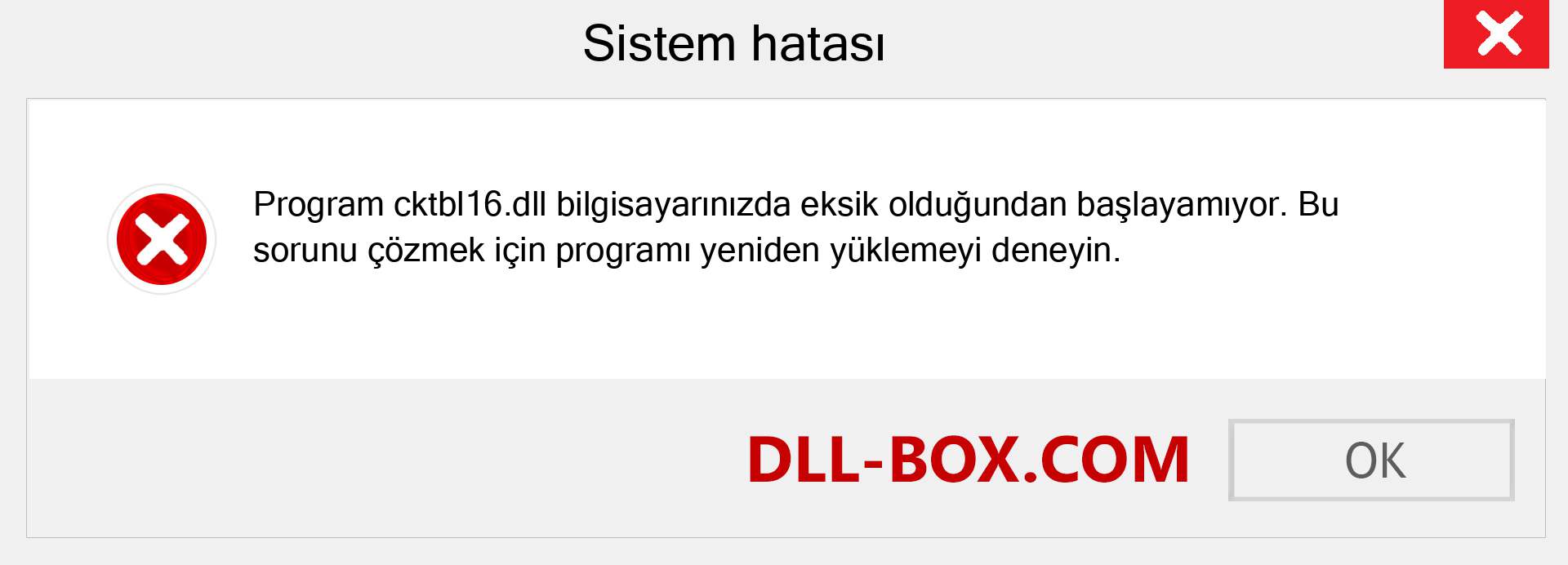 cktbl16.dll dosyası eksik mi? Windows 7, 8, 10 için İndirin - Windows'ta cktbl16 dll Eksik Hatasını Düzeltin, fotoğraflar, resimler